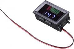 ZEXEF 12V 24V 36V 48V 60V Car Battreriy Charge Level Indicator-Thitium Battreriy Capacity Trackier Metier Tester Display LED Tester VoltTrackier Metier New 2026 High for Reliable Electronic Component