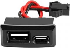 Type C 1 | Layer Usab Female Base Type-C Socket and Female USaB Lamp Charging Socket Power Socket with Cable C0innector New 2026 High for Reliable Electronic Component