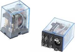 10Pcs LY2NJ HH62P HHC68A-2Z Electronic Mini Electromagnetic Relay 10A 8PIN Coil DPDT AC/DC12v 24v 36v 48v 110v 220v 380v(DC 12V)