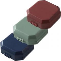 Milisten Portable Weekly Pill Organizer 3pcs Set Detachable Mini Medicine Case with 6 Compartments for Travel Daily Medication Storage