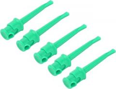 KIMISS 10pcs J.30007 Multimeter Test Hook Clips Soldering Electronic Test Hook for Voltage Testing and Circuit Diagnostics (Green)