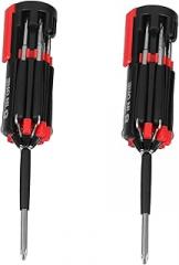 LIFKOME 8-in-1 Screwdriver Set with LED Light Precision Pen Tool for Repairing Electronics Includes 2 Multi-Function Screwdrivers Day and Night Use