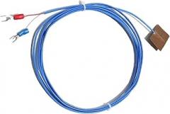 Type K T J Thermocouple Sensor 1M 2M Wire Surface Mount Measurement Sheet 20x12MM 1Pcs(J Type 1m Wire)