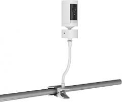 Flexible Twist Clamp Mount Compatible with R-ing Pan Tilt Camera, Flexible Twist Gooseneck Mounting Bracket No Tools or Wall Damage Required (1pack，White)