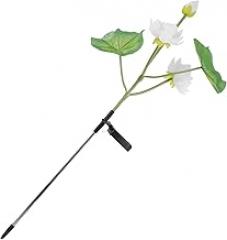 Milisten Solar-Powered Garden Lights Lotus Lamp Led Landscape Night Lights Outdoor Decorative Pathway for Patio