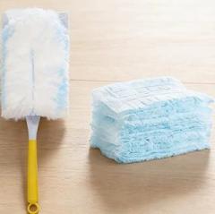 10PCS Electrostatic Disposable Dust Duster Refills, Layered Lint-Free Pads, Handle-Compatible for Electronics, Furniture, Ceiling Fans, A