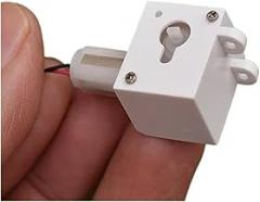 1PCS 714 Coreless Electronic Starter DC 3V 64RPM Worm Gearbox Gear Electronic Starter Slow Speed Gear Reducer Reduction(Model B x 1PCS)