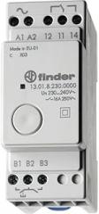 FINDER 13.01.8.230.0000 230V AC Coil, AGSNO2 Contact, DIN-Rail Mount, Electronic Step RELAYS, SPST- NO 16A