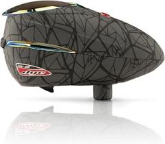 Dye Rotor R2 Electronic Paintball Loader - Ironmen Black/Red