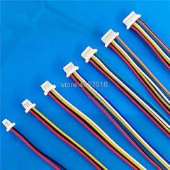 Davitu Electrical Equipments Supplies - 10Pcs SH 1.0 Wire Cable Connector DIY SH1.0 JST 2/3/4/5/6/7/8/9/10 Pin Electronic Line Single Connect Terminal Plug 28AWG 10cm - (Color: 3Pin)