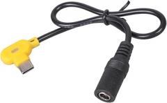 Angled Type C Male to 5.5x2.1mm Female Power Adapter 3A Current 9V 12V 15V 20V Output for Electronics Charging Applications