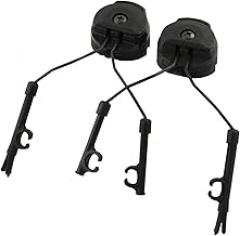 1 Pairs Tactical Headset Bracket Fast Helmet ARC Rail Adapter Set Noise Cancelling Headset