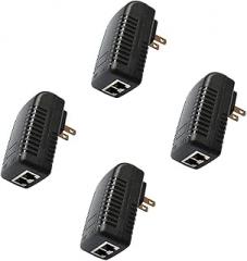 US 2-4 Pack 48V 0.5A 24W PoE Injector Power Over Ethernet Adapter 802.3af IP AP (4 Pack)