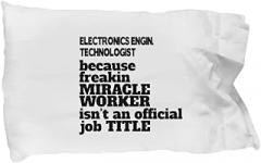 Amorfos Electronics Engineer Techno Worker Gifts - Pillowcase, Thoughtful Electronics Engin. Technologist Creative and Soft Pillow Case, Perfect for Bedroom
