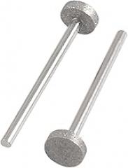 2pcs 3mm Grinder Accessories x 10mm Flat Tip Diamond Mounted Points Cutoff Wheels Grinding Bits