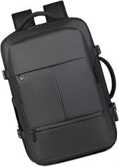 Men's Waterproof Business Travel Backpack Ergonomic Shoulder Strap and Multiple Compartments for Electronics