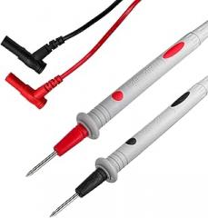 with Threaded Alligator Clips, 4 mm Banana Test Lead Probe Clip Suitable for Most of Digital Multimeter Electronic, Clamp Meter Test Lead Cable Probe Red Black Replacement. (20 A)