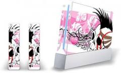 Mightyskins Skin Decal Skin Compatible with Nintendo Wii Console + Two Wiimote Controllers Sticker- Skull Hawk
