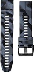 Abanen Camo Silicone Watch Bands for Garmin epix Pro 47mm,Instinct 2 Solar,Forerunner 955/965,Fenix 6,Fenix 5