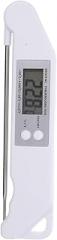 PRETYZOOM Folding Electronic Meat Thermometer with Instant Read Function Probe for BBQ Grilling Kitchen Cooking and Baking Ultra LCD Display Rotation