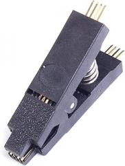 Electronic DIY BIOS Programmer IC Testing Clip Clamp SOP8 8-Pin Test Clip for 24/25/93 Circuits DIY 47.79mm 10.83mm