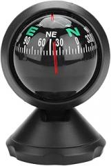 Portable Car Compass, Boat Compass Dashboard Digital Navigation Exploration Compass Electronic Adjustable Ball Night Vision Compass for Boat Vehicle