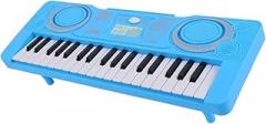 37 Keys Portable Electric Piano Keyboard, Early Education Toys Enlightenment Practical Electronic Organ for Outdoor Party Birthday Gift, Blue