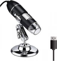 Microscopes Equipment 3 in 1 USB Digital Microscope Camera 1600X Portable Electronic Microscope(500X USB)