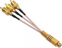 to Male to Female C0innection Cable One to Two/one to Three AV Video Amplifier Audlo Extension Cable New 2026 High for Reliable Electronic Component, Precision, Stable Performance