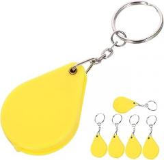 6pcs Magnifying Glass Pocket Magnifier for Boys and Girls Magnifier Pendant Keychain Handheld Reading