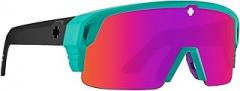 Spy Optic Monolith 5050, Cylindrical Shield Semi-rimless Sunglasses, Color and Contrast Enhancing Lenses