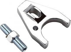 Car Distributor Clamp Hold Down, Chrome Billet Aluminum Engines Distributor Clip with Stud Nut & Gasket, Automotive Electronic Replacement Accessories, Compatible with SBC, BBC, SB