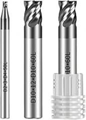 4-Flutes HRC70 U-Groove Short-Flute End Mill，Diameter : 1-16mm，Tungsten Steel CNC milling Cutter(2x4x4x50 4F)