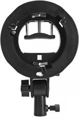 Acouto for Bowens Mount, S Type Bracket for Bowens Mount Holder ABS Type Bracket for Bowens Mount S Type Bracket Holder for Flash Snoot Softbox Beauty Dish Reflector Umbrella
