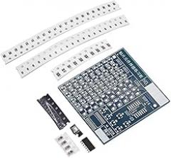 1pcs DIY Circuit Board PCB SMT SMD Soldering Practice Board DIY Kit Fanny Skill Training Electronic Suit 77pcsComponents