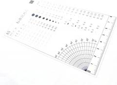 Size Estimation Chart SEC Electronic Products Quality Check Surface Inspect Tool High Transparency High Precision A5 (5)