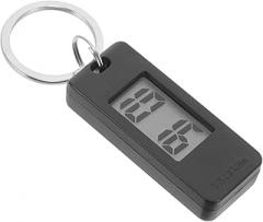 OUNONA Silent Digital Keychain Watch for Students Accurate Mini Hanging Timepiece with Compact Design Portable Black Electronic Clock for Backpacks and Lanyards