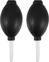 VALICLUD 2pcs Rubber Air Blower Dust Blower Tool for Camera Lens and Electronics Cleaning, Mini Manual Dust Removal Pump for Keyboard and Photo Accessories, Black Bulb White Nozzle