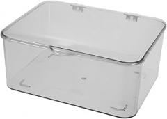 Plastic Storage Box with Lid Stackable Organizer for Desk Office and Bedroom Storage Container for Electronics Cables and Supplies