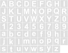 60Pcs Letter and Number Stencils PET Painting Templates for Painting On Paper Wood Metal Glass Fabric Wall Decoration New 2026 High for Reliable Electronic Component, Precision, Stable Performance