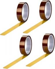 Amosfun 4Rolls Strong Adhesive Heat Resistant Tape Double Sided Tape for Heat Transfers for Electronics Crafts and DIY Projects