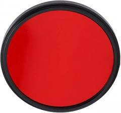 Rengue Red Camera Lens Filter, Aluminum Alloy Frame, Thread Size for DSLR and Mirrorless Cameras, Enhances Red Tones Camera Lens Filter, Optical Glass with Nan Digital (62mm)