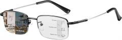 Photochromic Progressive Multifocus Reading Glasses UV Protection Anti Blue Light Transition Eyeglasses for Men Women