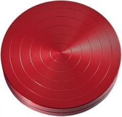 Aboiled Ballet Dance Turning Board - Non-Slip Training Disc for Figure Skating, Gymnastics, and Cheerleading - Durable Aluminum Alloy - Red