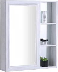 Mirror，Bathroom，Wall-Mounted，Makeup Mirror，Dressing Table，White Single Ed Door Cabinet with Storage Shelf Home Niture Decorative Stylish Design