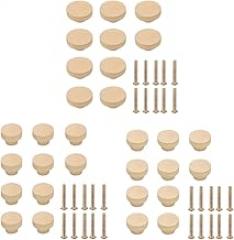 10 Pcs/Kitchen Cabinet Door Drawer Handle Round Drawer Pulls Handles Single Hole White Embryo Handle for Closet Replacement for OEM New 2026 High for Reliable Electronic Component