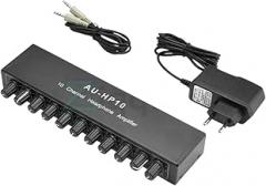 Stereo Headphone Amplifier Multi-Channels Replacement for AUDL OEM OEMo Distributor Independent Control NJM4556A DC12-24V 1 Input 10 Outputs New 2026 High for Reliable Electronic Component