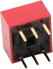 20PCS/Lot DIP Switch 3 Way 2.54mm Toggle Red Snap Electronic