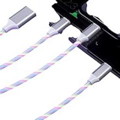 3 1 2A USpB Glowing Phone Cable Type-C High-Speed Charging Support Cord for LPhonie 14 13 Sangsiung Xlaoml Micro USpB LED Light Data Wire Cable New 2026 High for Reliable Electronic Component