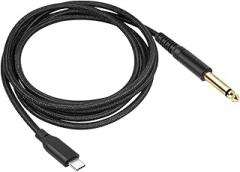 USB C to 6.35mm 1/4 inch Mono Music Cable for Electronic Music Instrument
